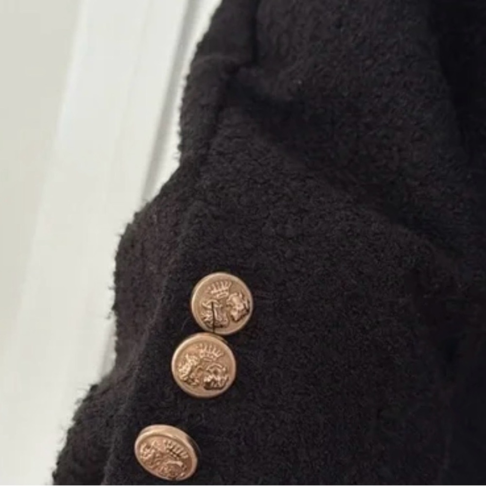 Universal Thread Black Teddy Jacket With Gold But… - image 3